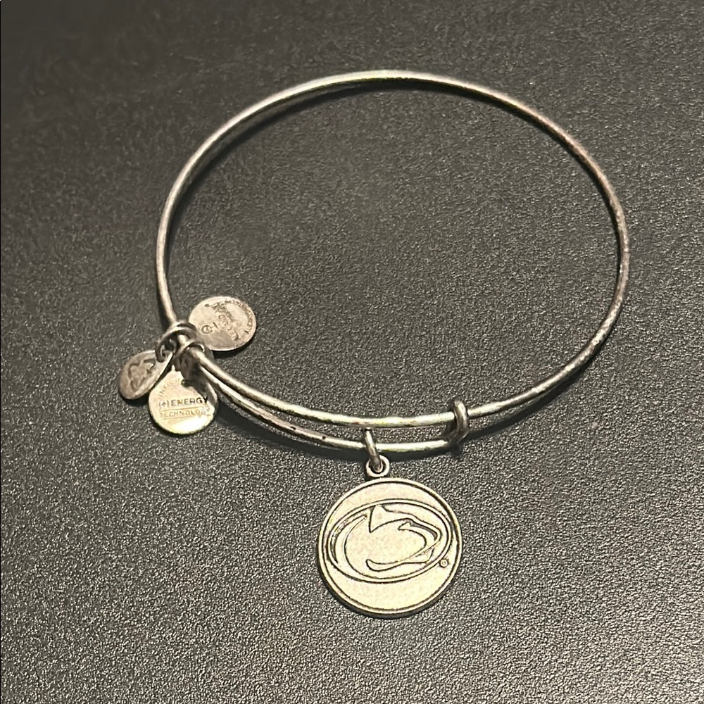 Alex and Ani Penn State University Silver Charm Bangle Bracelet